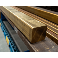 Квадрат бронзовый ДКВНТ 15x15 мм БрХ1Цр ГОСТ 1628-2019