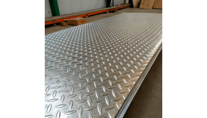 лист алюминиевый рифленый чечевица 1,5 мм АМц купить в Казани