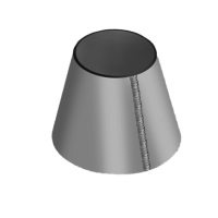 Обечайка стальная коническая 3000x2220x20 мм 20К ГОСТ 14249-89