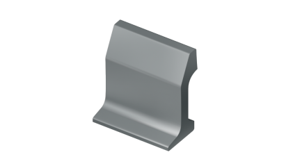 рельсы РК50 стальные контррельсовые 9 м Э76Т купить в Казани