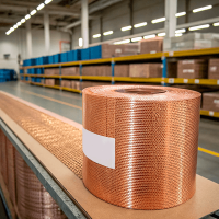 Сетка медная 0,4x0,4x0,2 мм М1М ГОСТ 6613-86