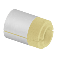 Скорлупа ППУ фольгированная 720x40 мм для труб ГОСТ 30732-2020