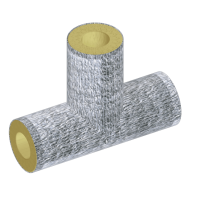 Тройник теплоизоляционный минераловатный фольгированный 159x32 мм ГОСТ 30732-2020