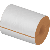 Цилиндр теплоизоляционный базальтовый навивной оцинкованный 102x40x500 мм Г1 Ц 100 ГОСТ 23208-2022