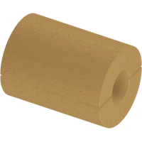 Цилиндр теплоизоляционный базальтовый вырезной без покрытия 102x40x1000 мм Г1 Ц 100 ГОСТ 23208-2022