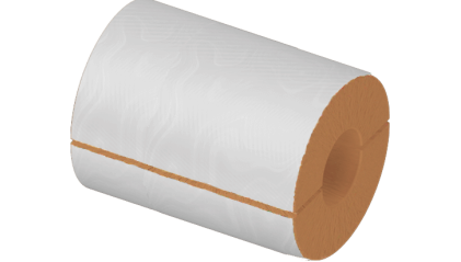 Цилиндр теплоизоляционный базальтовый 1020x100x1200 мм НГ Ц 100 фото цилиндр теплоизоляционный базальтовый 1020x100x1200 мм НГ Ц 100 купить в Казани